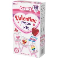 Charms Pops Valentine Box Kit - 30 Each